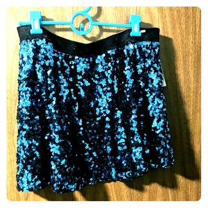 Aero sequined skater skirt